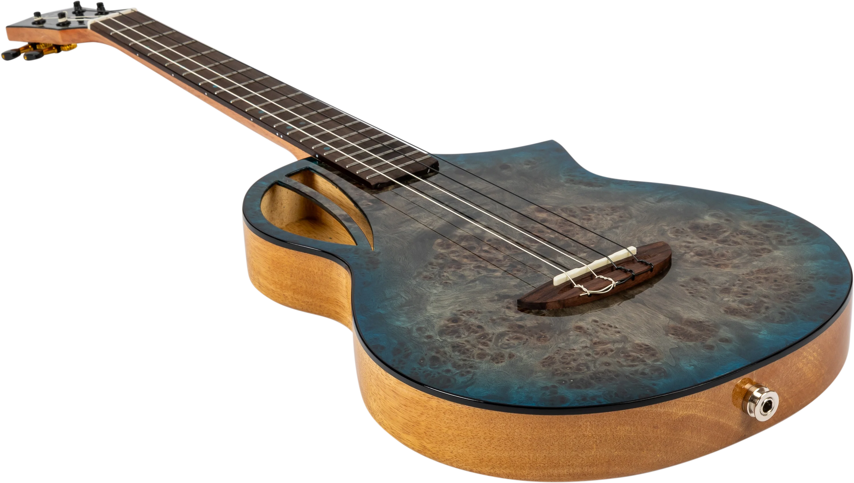 Aviator Galaxy Baritone Ukulele Blue Galaxy Burst CE